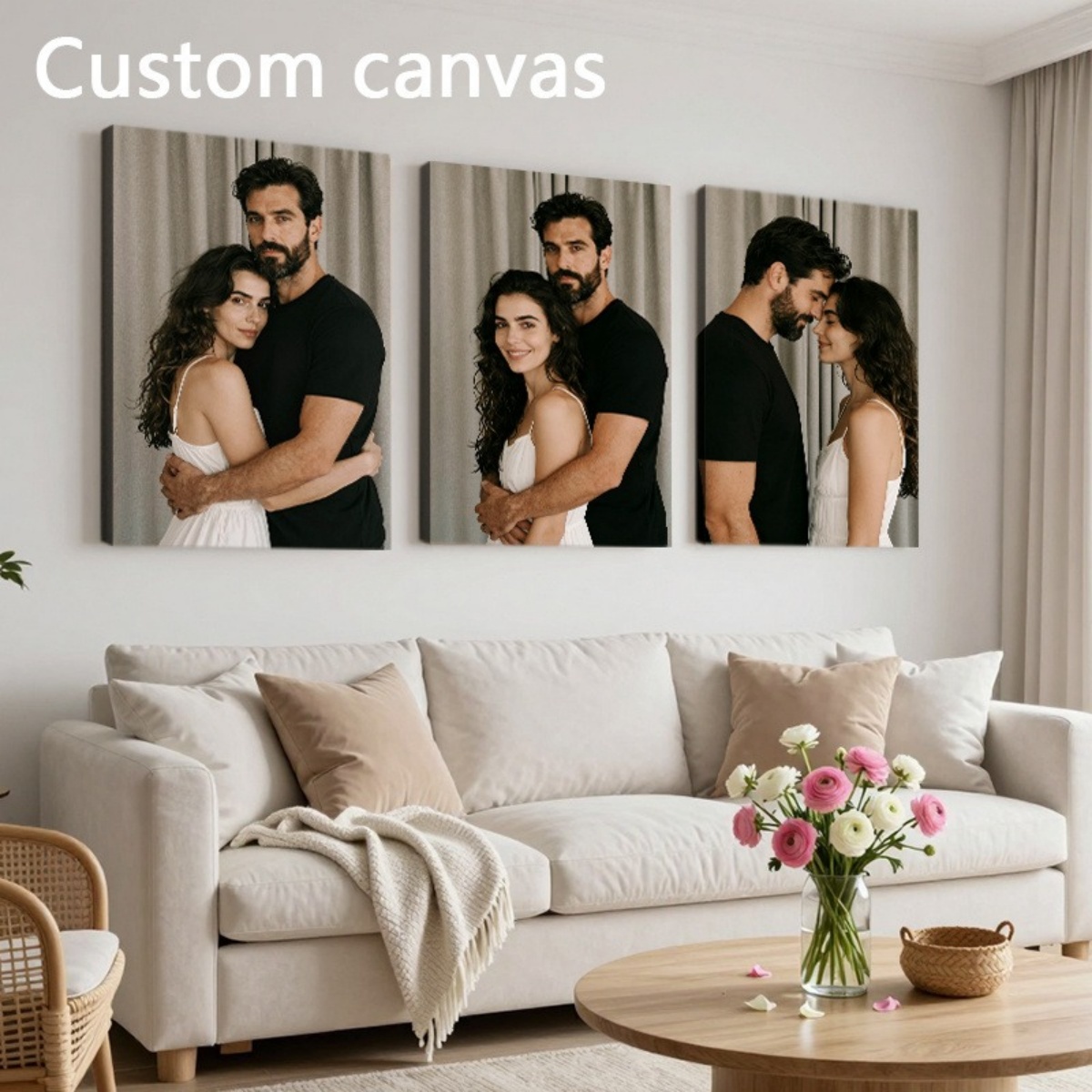 Home Textiles Today - Set of 3 Custom Photo Decor