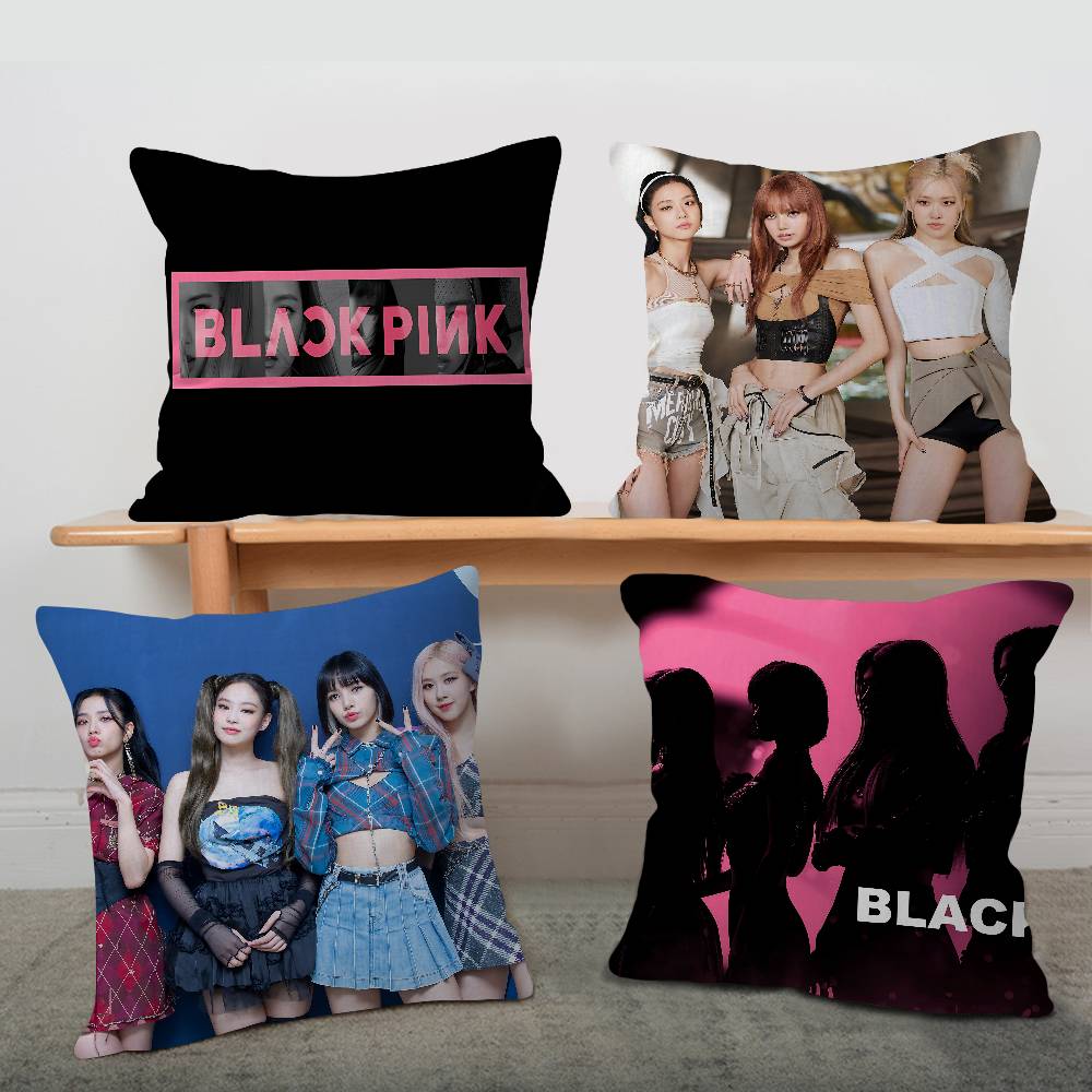 Home Textiles Group - Popular K-pop B-Black Groups Pinkes Pillow