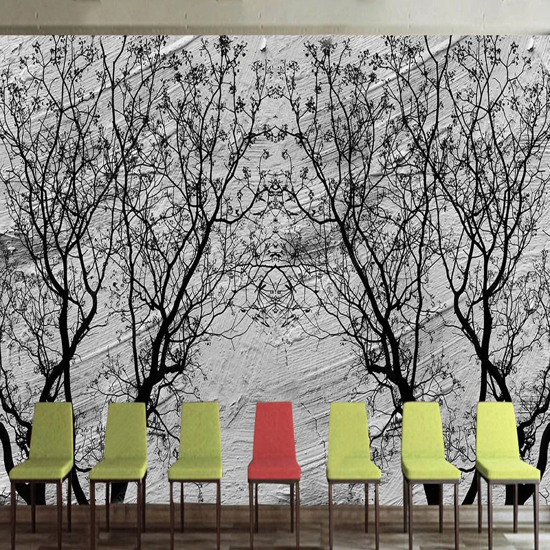 Home Textiles Industry - Elegant Custom European Abstract Cement Wall