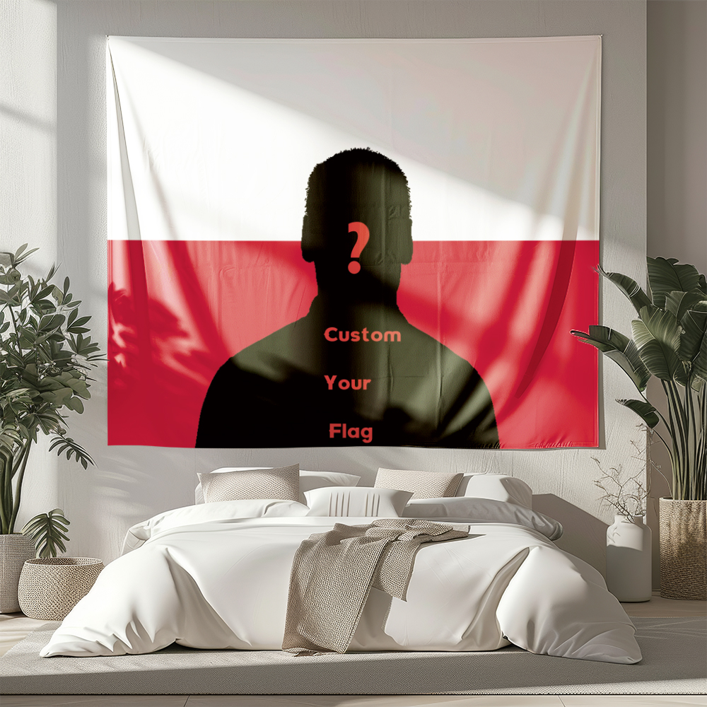 Home Textiles Today - 1Pc Custom Photo Polyster Flag Backdrop,Home