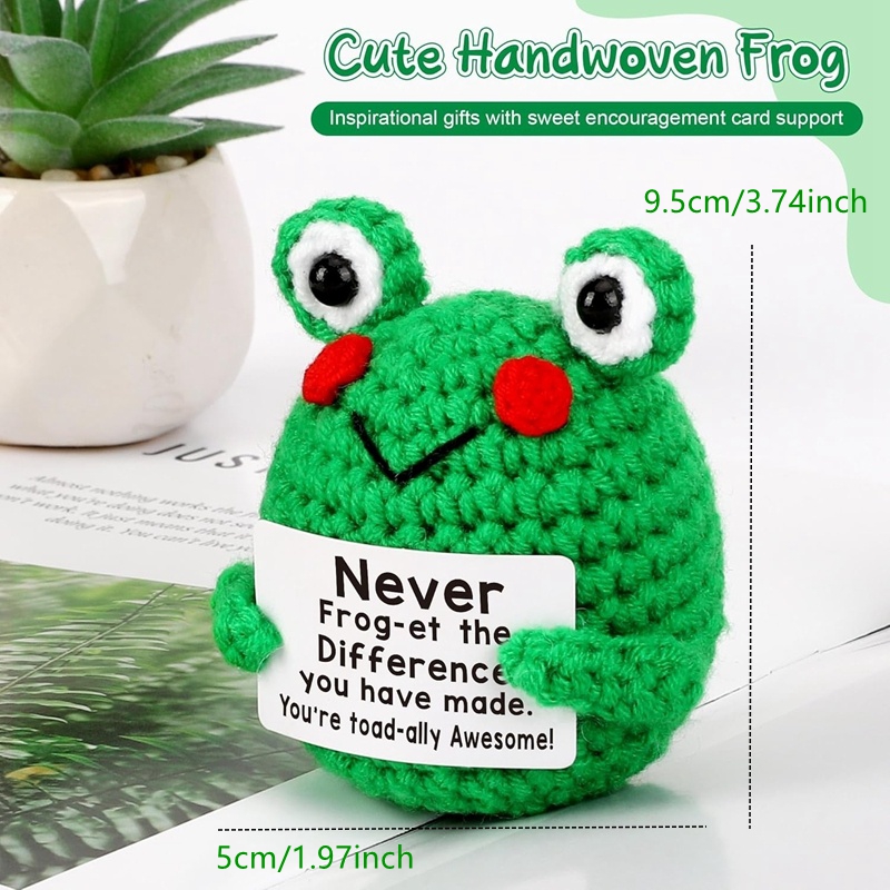Funny Crochet Frog Figurines E - огляд і ціна Home Textiles Today