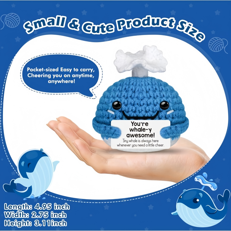 Funny Crochet Whale Dolls with - огляд і ціна Home Textiles Today