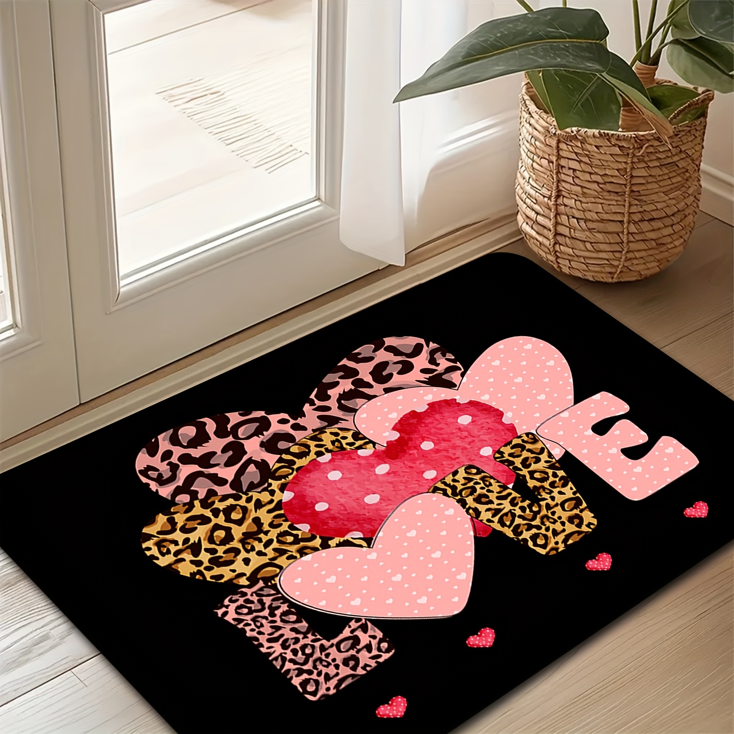 Leopard Heart Love Print Doorm - огляд і ціна Home Textiles Premium