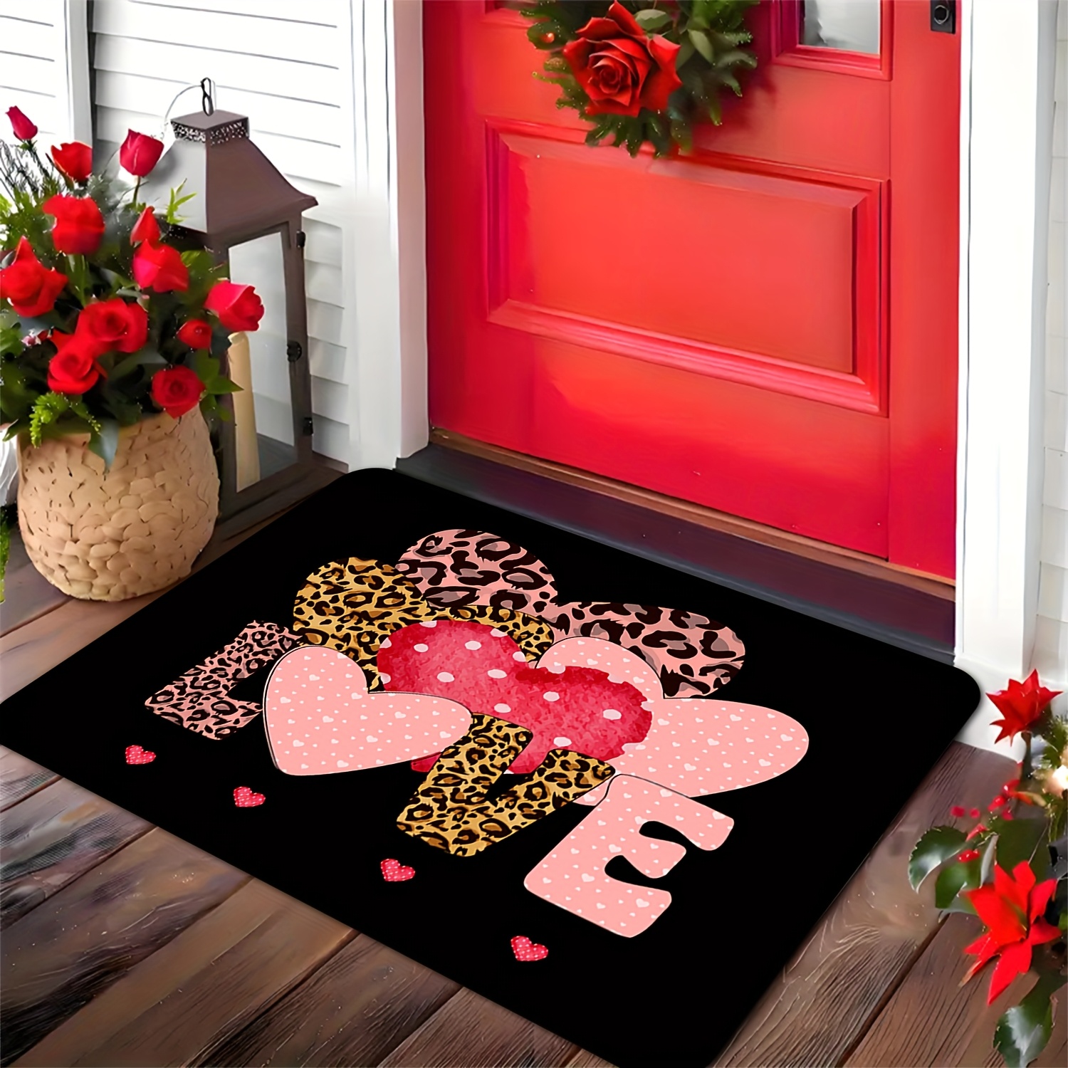 Leopard Heart Love Print Doorm - огляд і ціна Home Textiles Premium