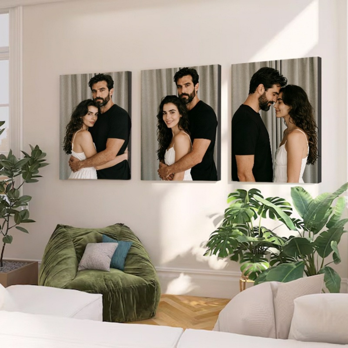 Set of 3 Custom Photo Decor Pi - огляд і ціна Home Textiles Today