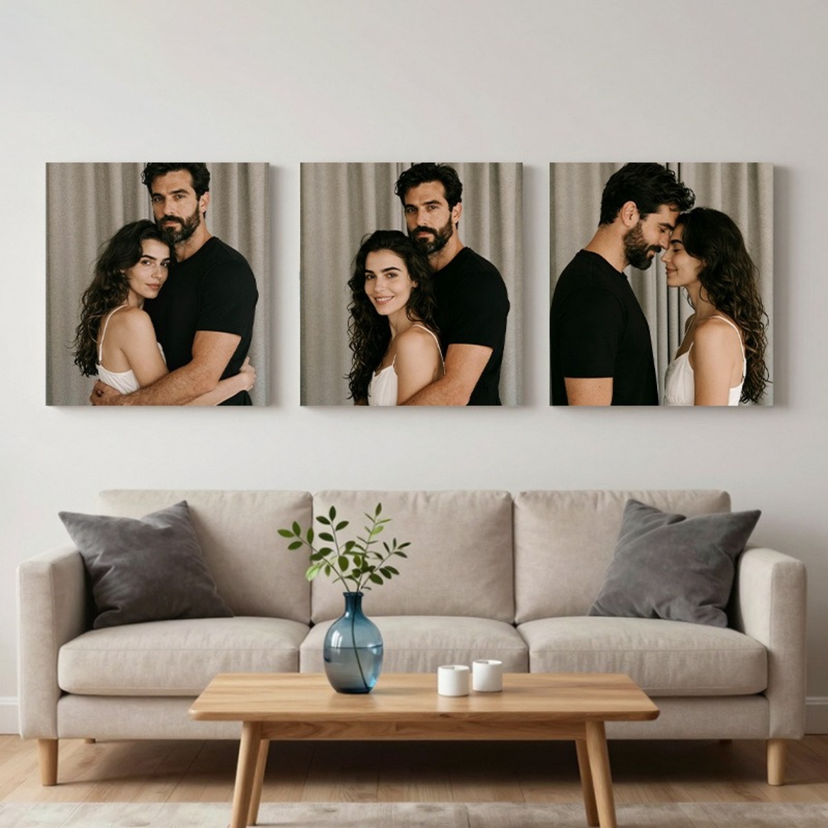 Set of 3 Custom Photo Decor Pi - огляд і ціна Home Textiles Today