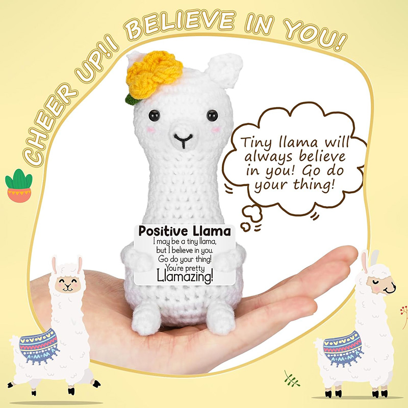 Funny Handmade Crochet Llama P - огляд і ціна Home Textiles Today
