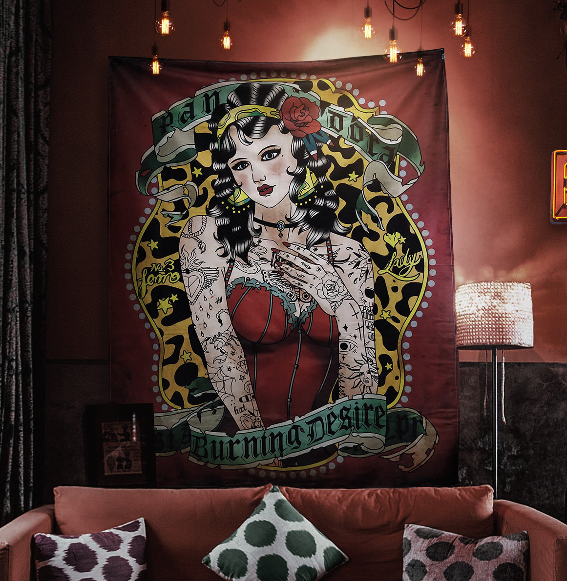 Old School Font Tapestry Regga - огляд і ціна Home Textiles Industry