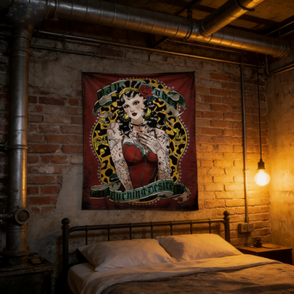 Old School Font Tapestry Regga - огляд і ціна Home Textiles Industry
