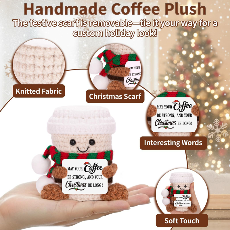 Handmade Crochet Coffee Doll w - огляд і ціна Home Textiles Today