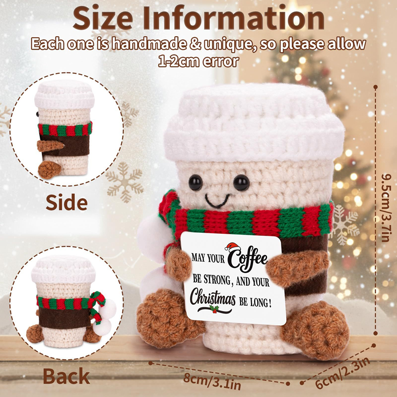Handmade Crochet Coffee Doll w - огляд і ціна Home Textiles Today
