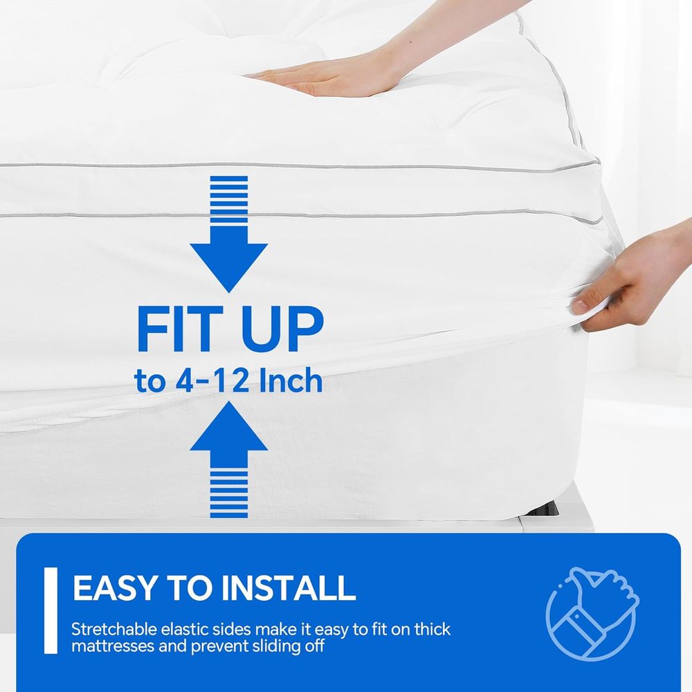 2 Inch Thick Queen Size Mattre - огляд і ціна Mattress Protector Waterproof
