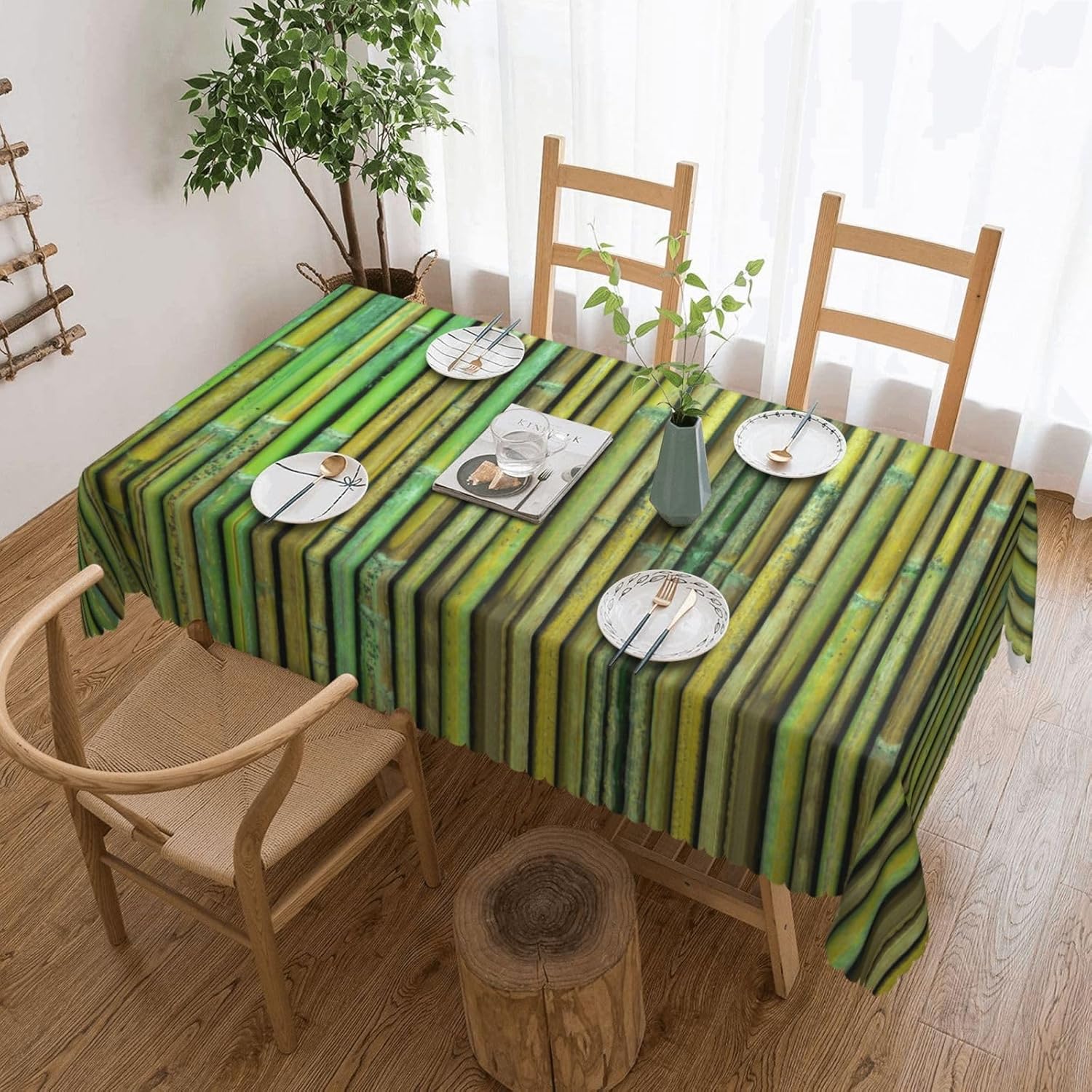 Zen Green Bamboo Texture Table - огляд і ціна Home Textiles Premium