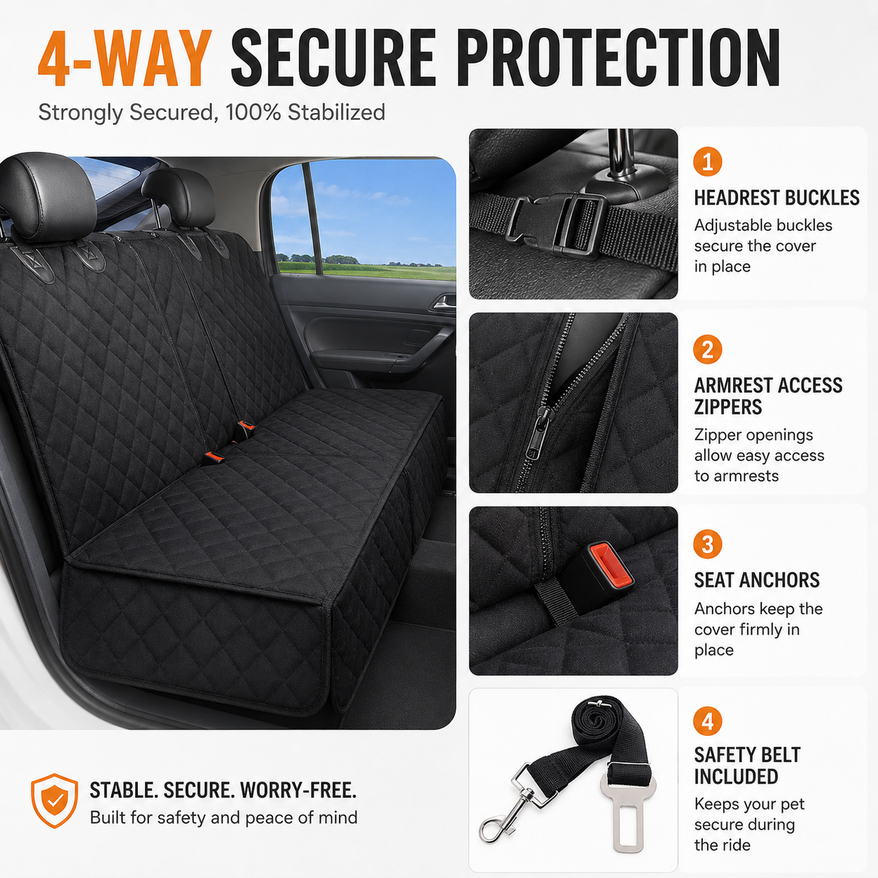 Waterproof Dog Car Seat Cover  - огляд і ціна Mattress Protector Waterproof
