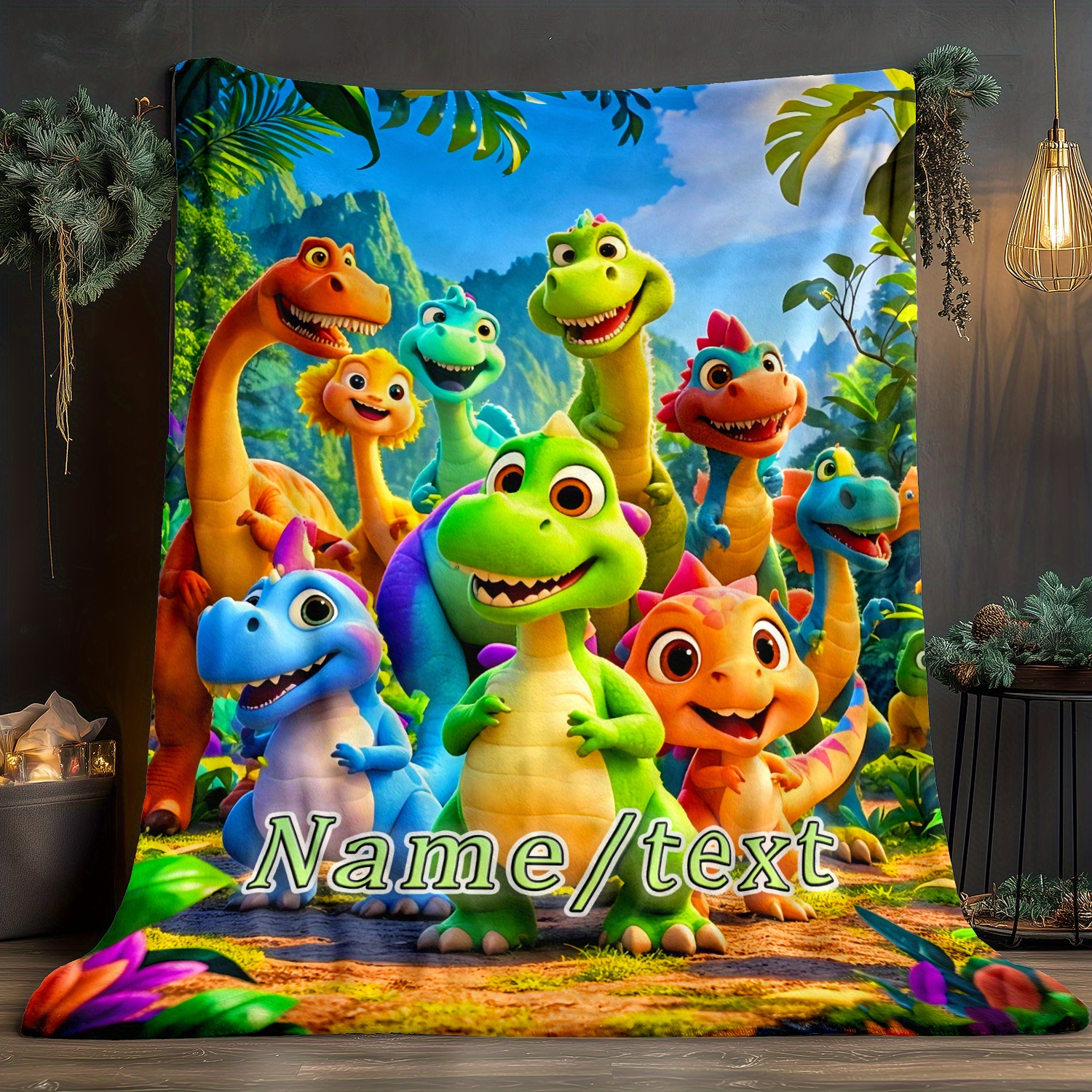 Personalized Dinosaur Blanket  - огляд і ціна Home Textiles Group