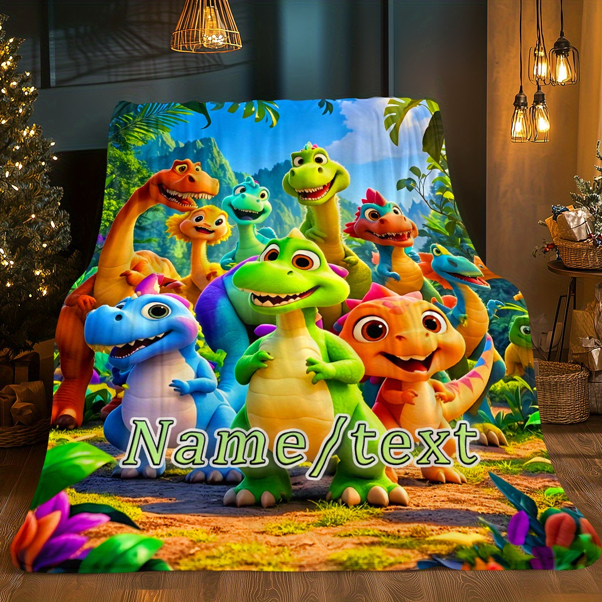 Personalized Dinosaur Blanket  - огляд і ціна Home Textiles Group