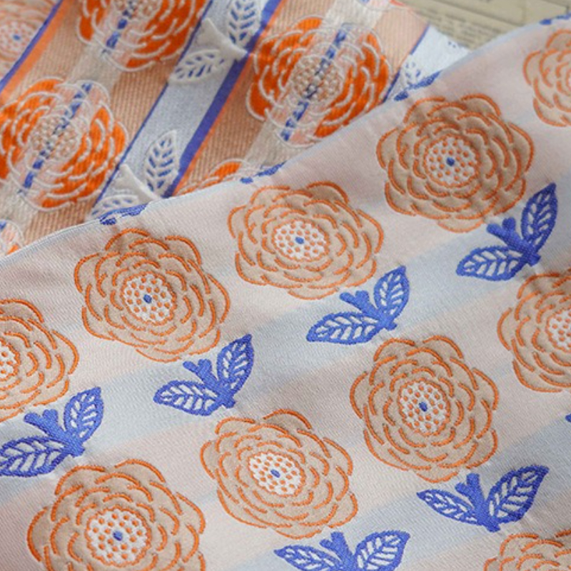 Orange Rose Yarn Dyed Fabric S - огляд і ціна Home Textiles Premium