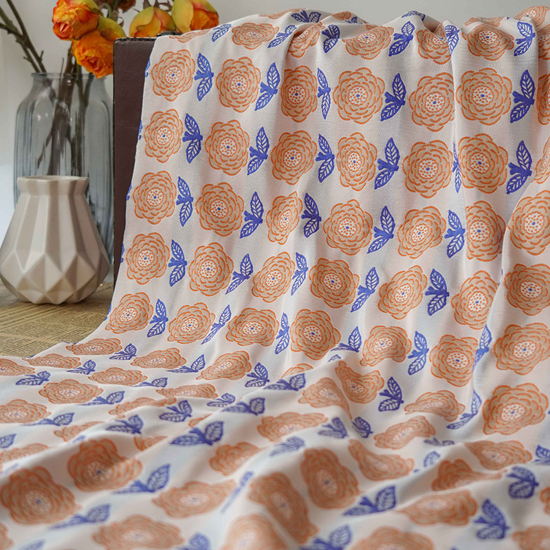 Orange Rose Yarn Dyed Fabric S - огляд і ціна Home Textiles Premium